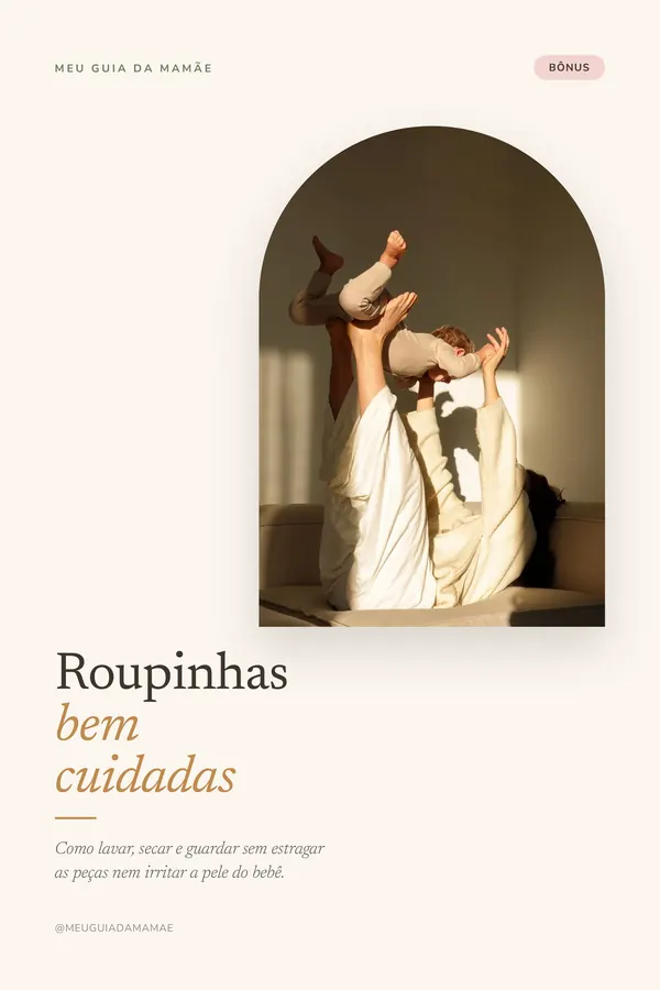 Capa do bônus Roupinhas bem cuidadas